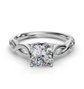 CUSHION KNOT SOLITAIRE