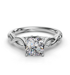 CUSHION KNOT SOLITAIRE