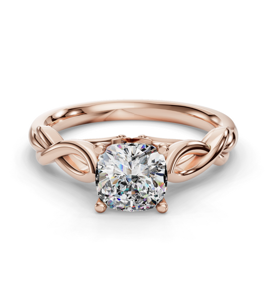 CUSHION KNOT SOLITAIRE