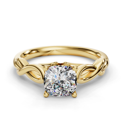 CUSHION KNOT SOLITAIRE