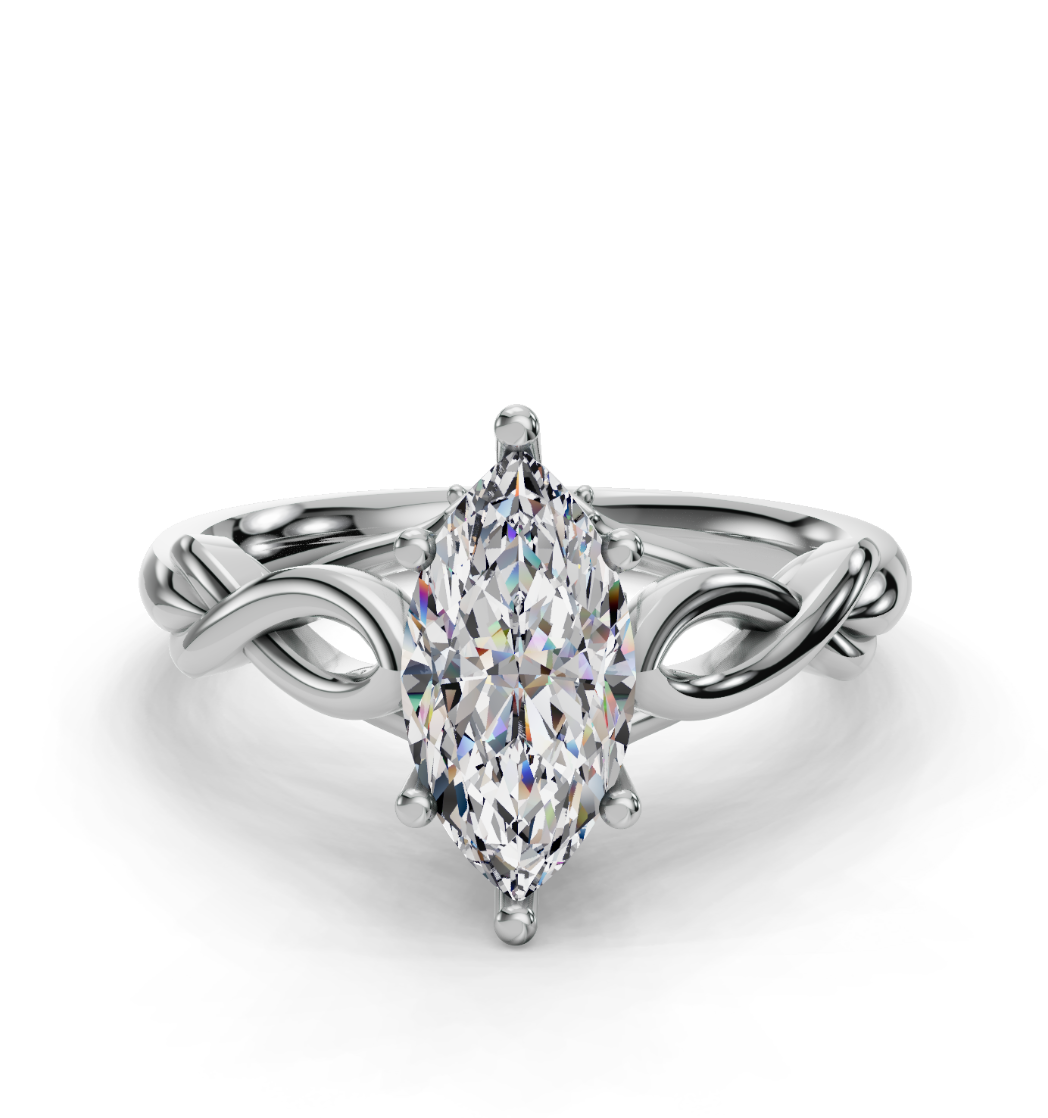 MARQUISE KNOT SOLITAIRE