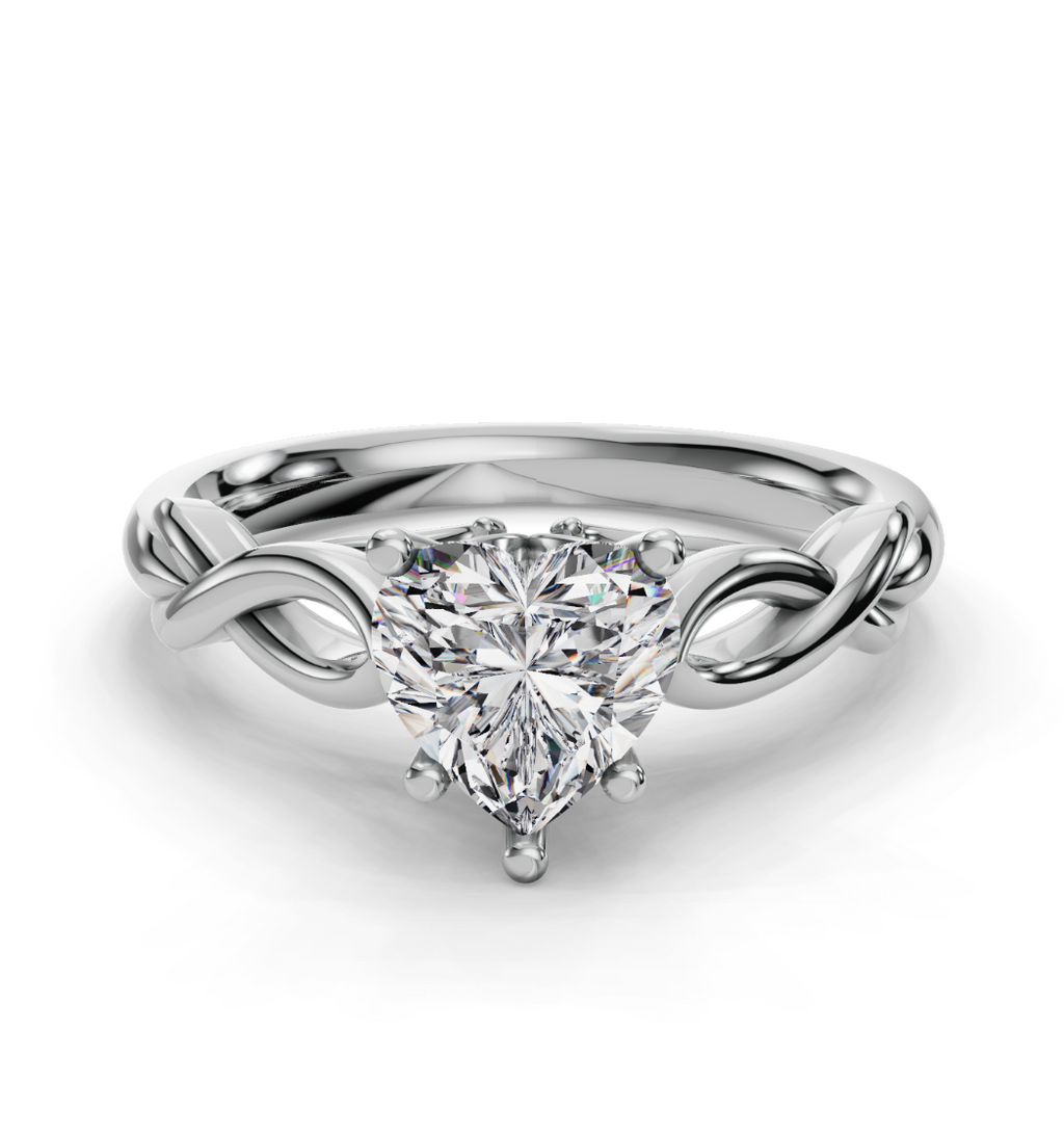 HEART KNOT SOLITAIRE
