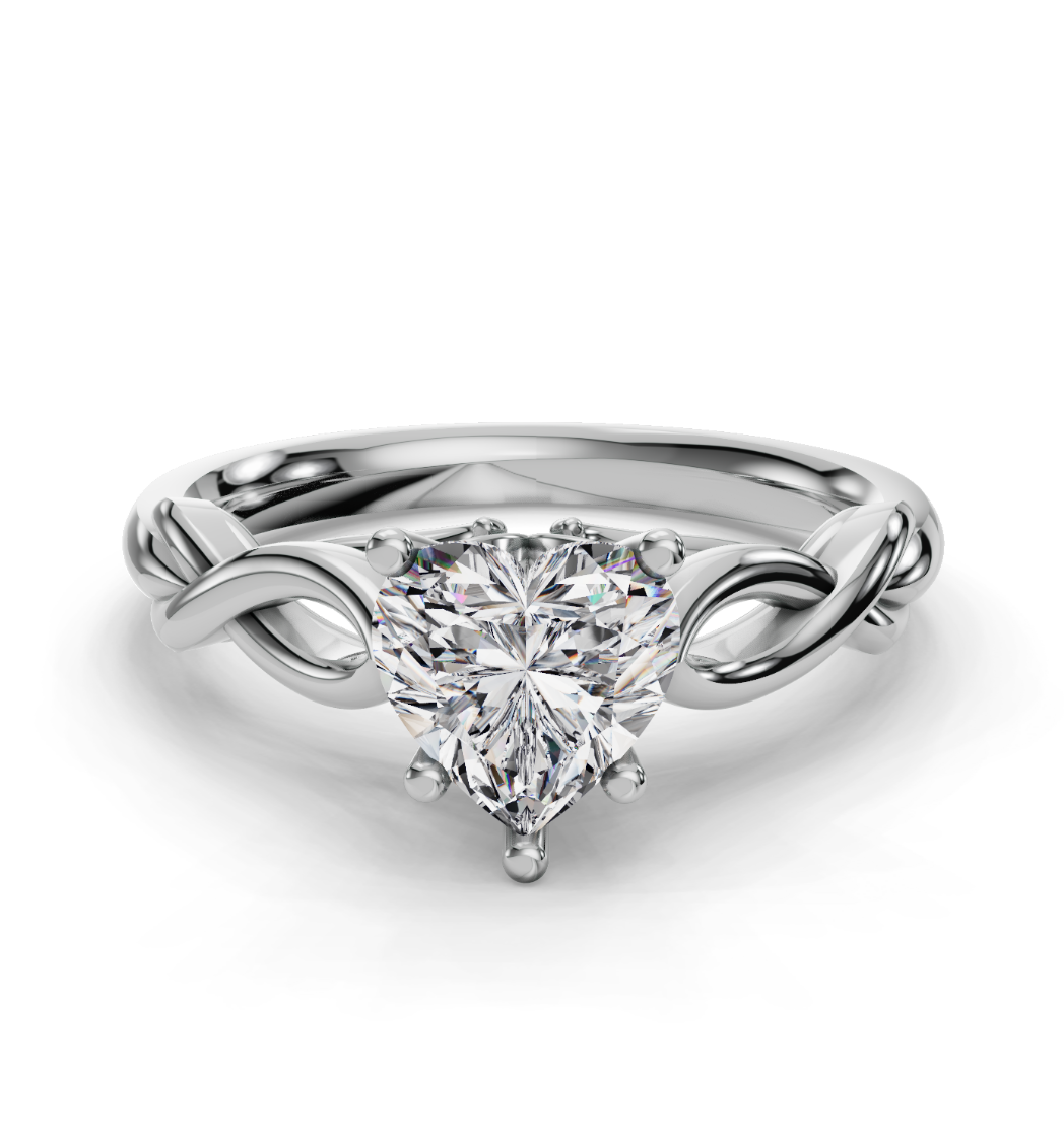 HEART KNOT SOLITAIRE
