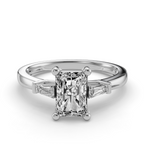RADIANT BAGUETTE THREE STONE RING