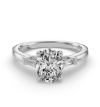 OVAL BAGUETTE THREE STONE RING