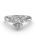 PEAR BAGUETTE THREE STONE RING