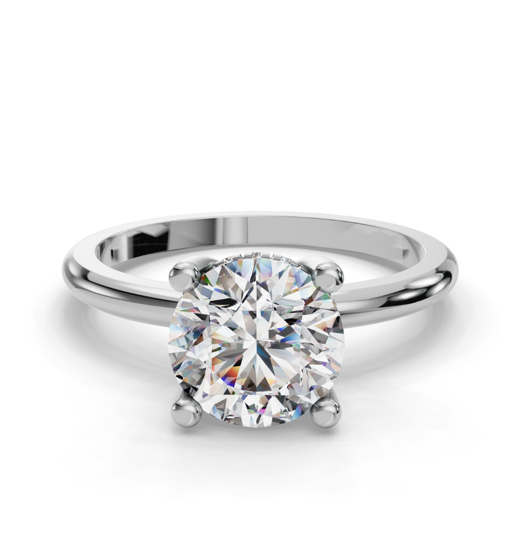 ROUND HIDDEN HALO RING