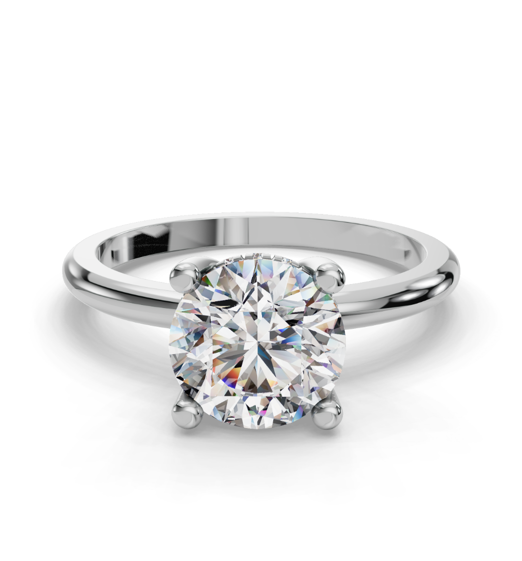 ROUND HIDDEN HALO RING