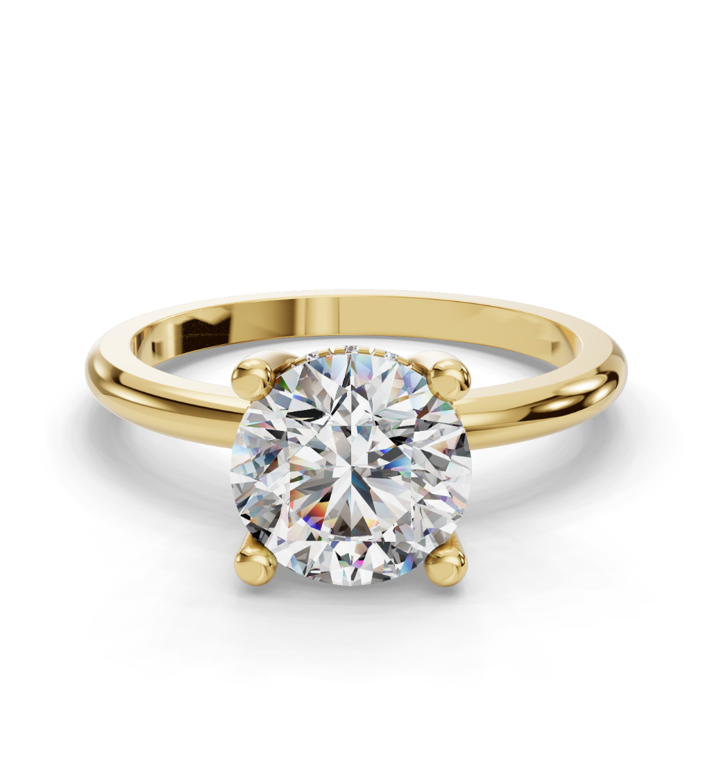 ROUND HIDDEN HALO RING
