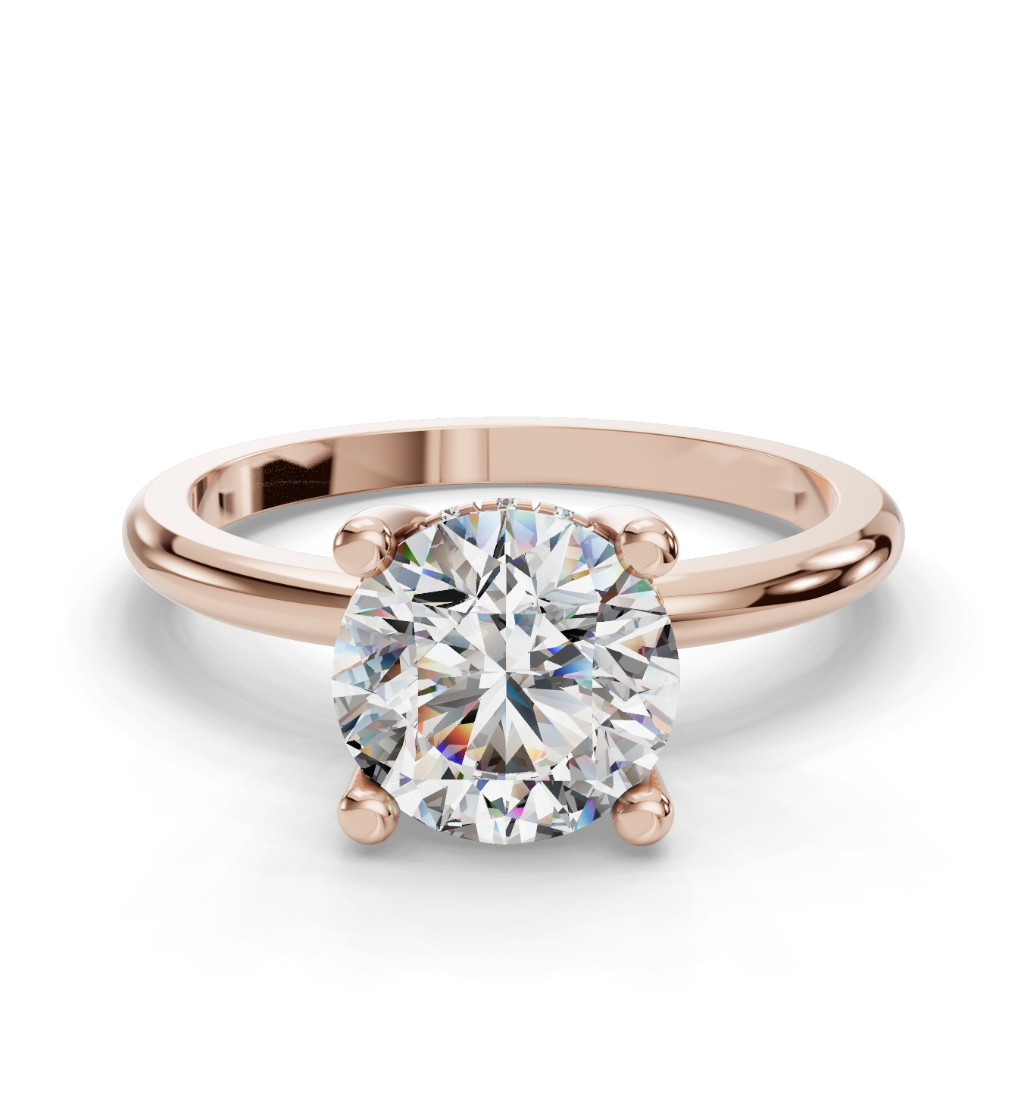 ROUND HIDDEN HALO RING