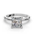ASSCHER HIDDEN HALO RING