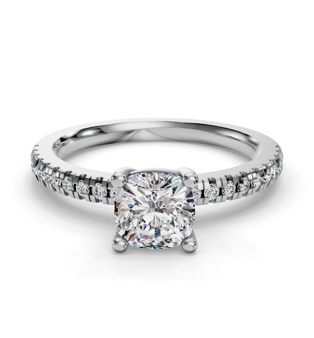 CUSHION PAVE RING