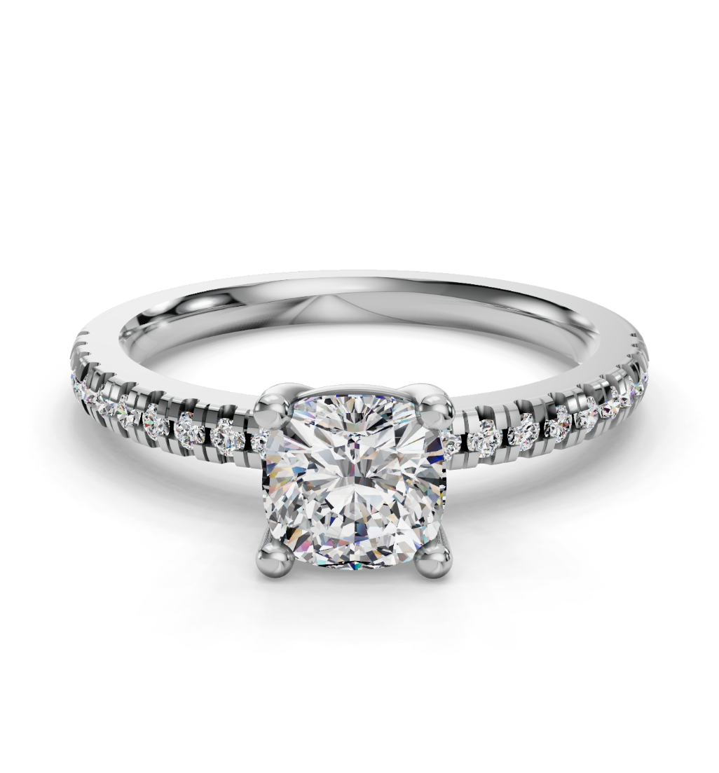 CUSHION PAVE RING