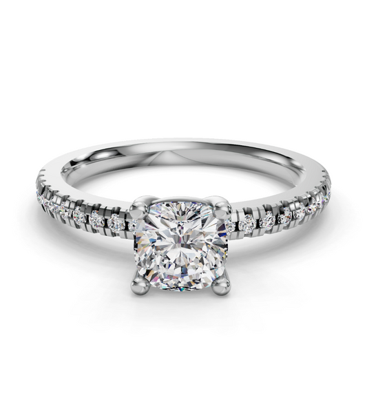CUSHION PAVE RING
