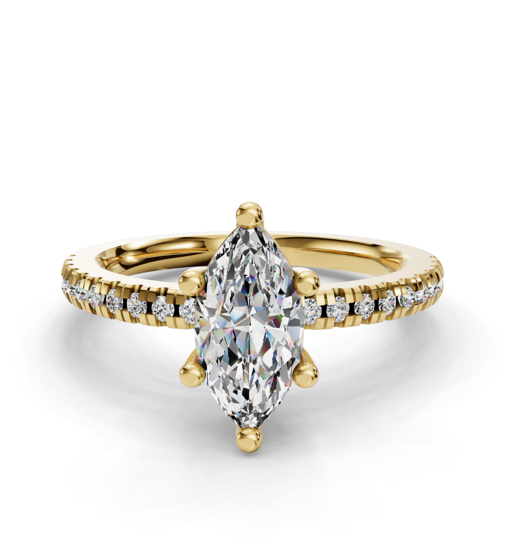 MARQUISE PAVE RING