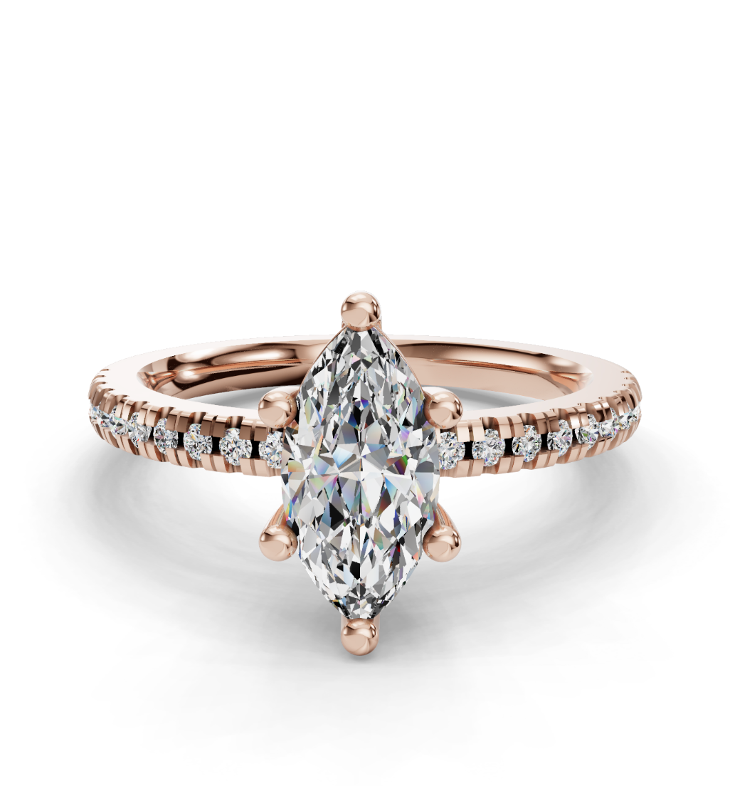 MARQUISE PAVE RING