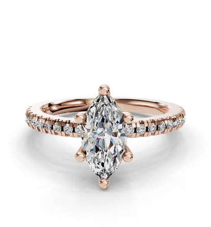 MARQUISE PAVE RING