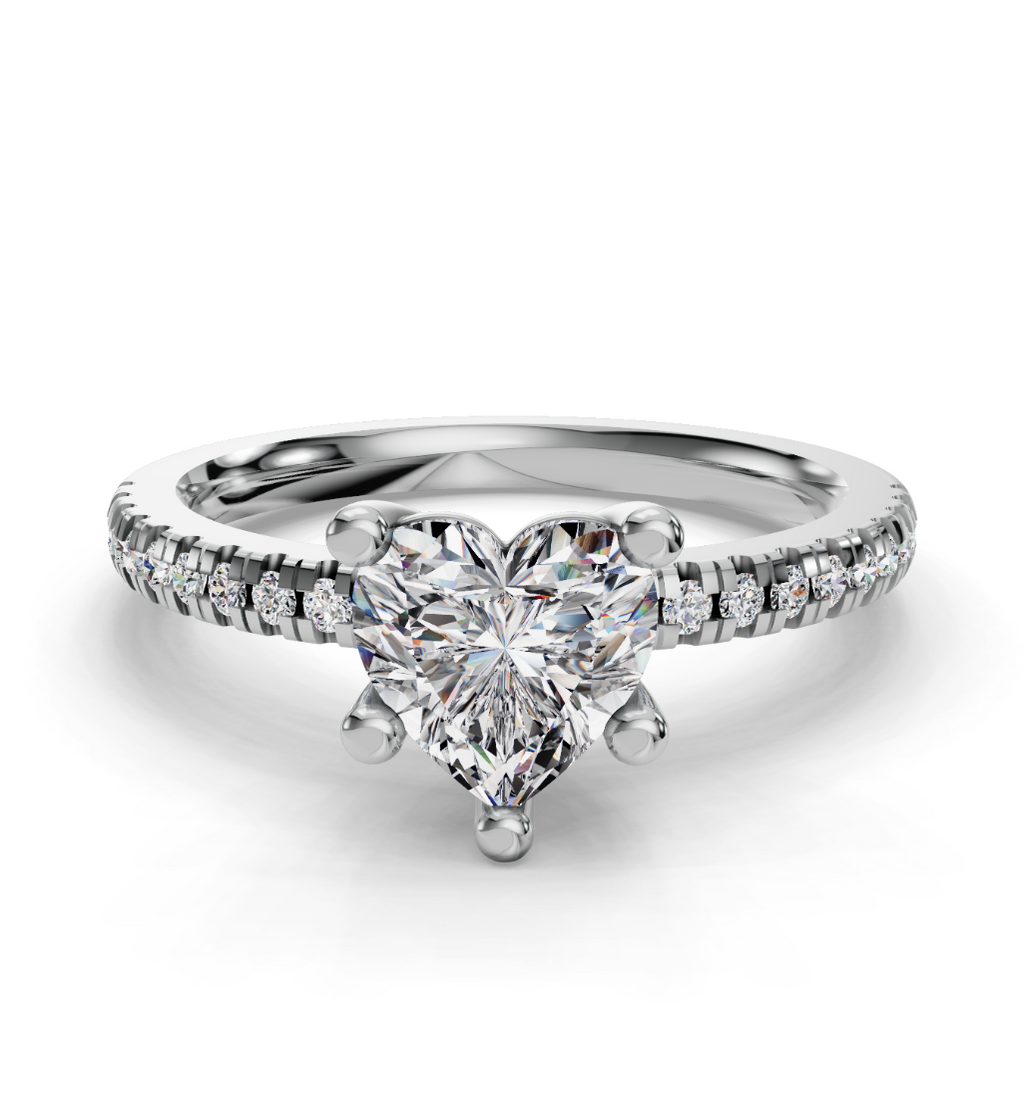 HEART PAVE RING