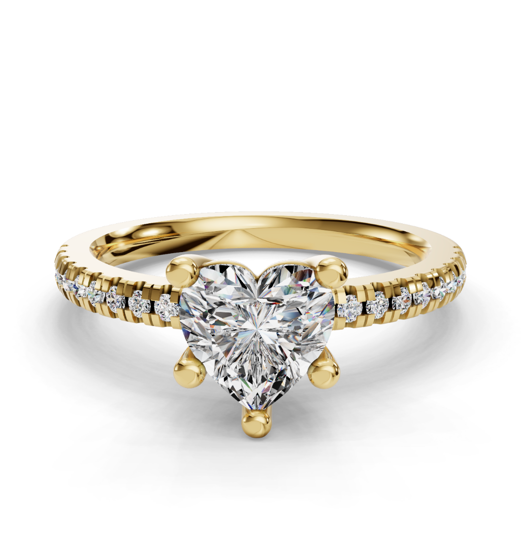 HEART PAVE RING