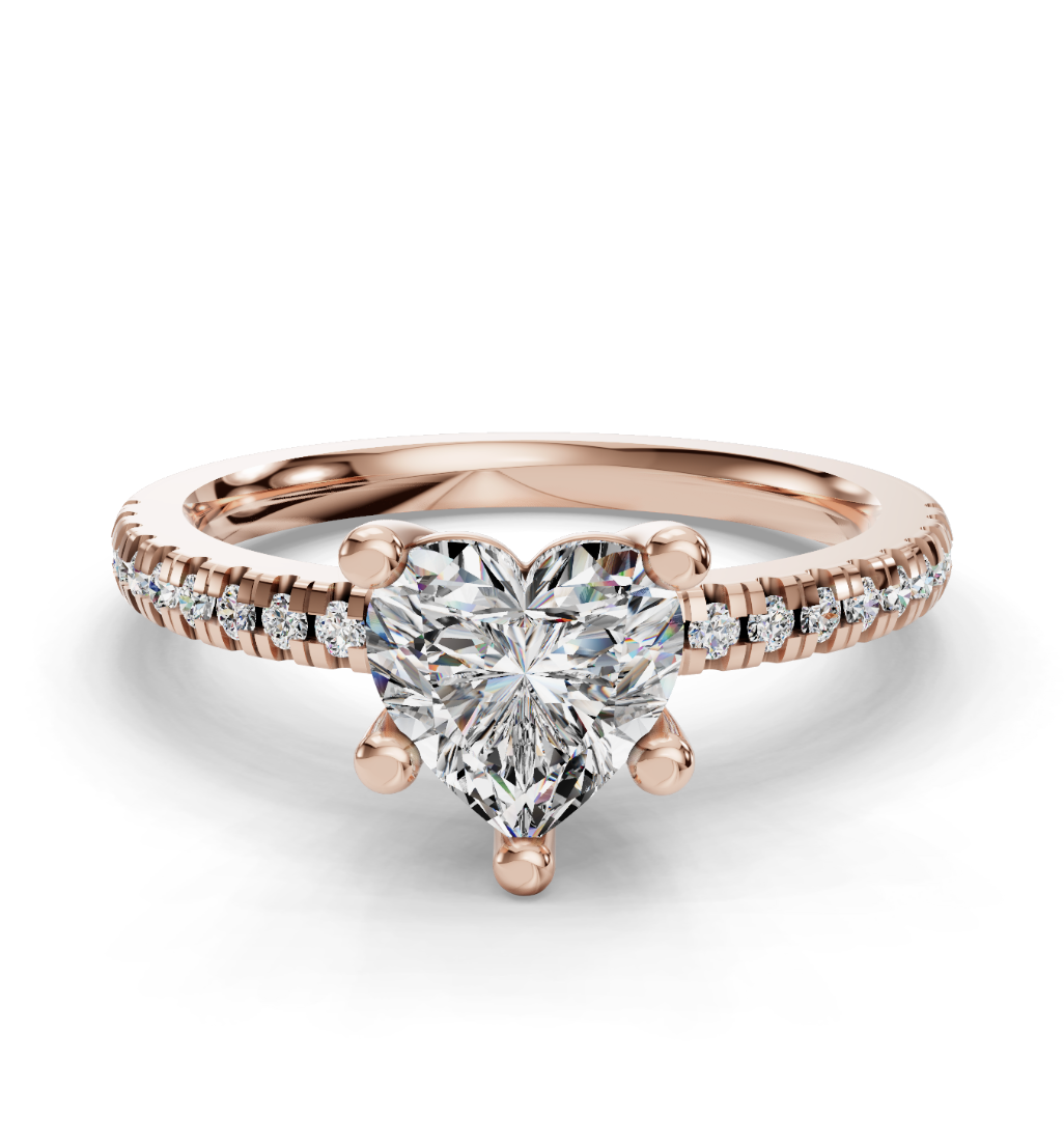 HEART PAVE RING