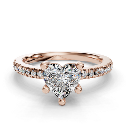 HEART PAVE RING