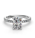 OVAL PAVE RING