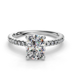 OVAL PAVE RING