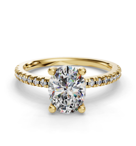 OVAL PAVE RING