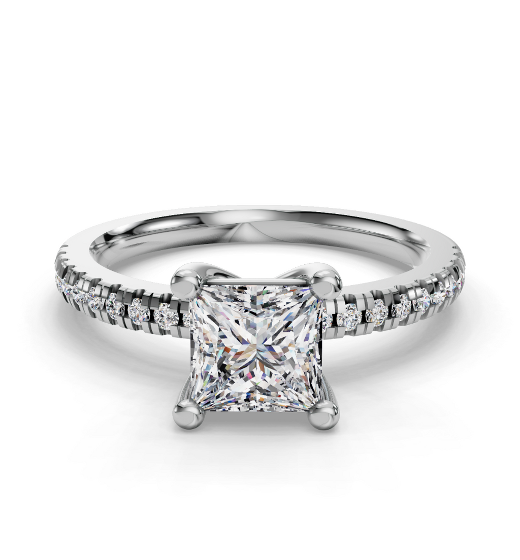 PRINCESS PAVE RING
