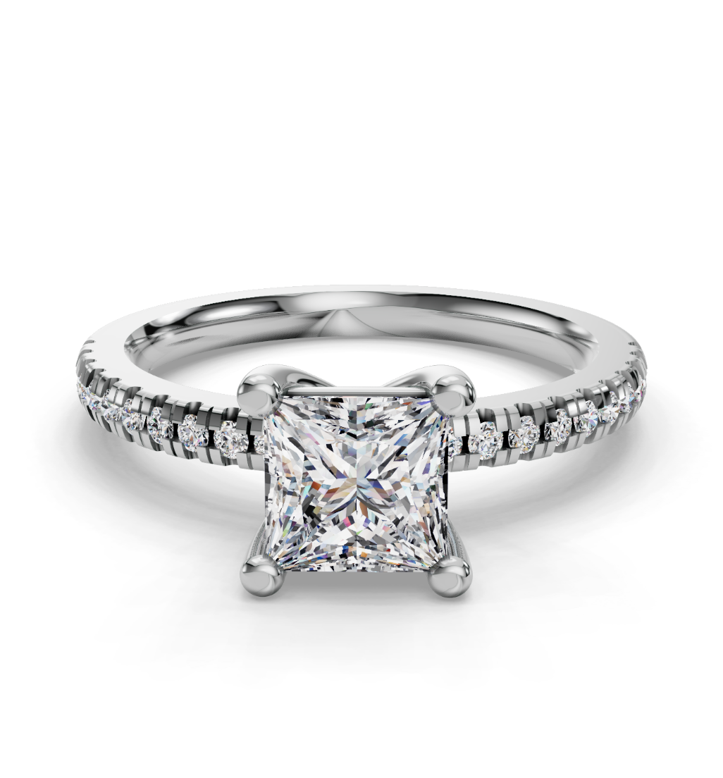 PRINCESS PAVE RING