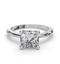 CUSHION HIDDEN HALO RING