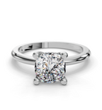 CUSHION HIDDEN HALO RING