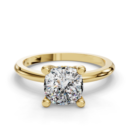 CUSHION HIDDEN HALO RING