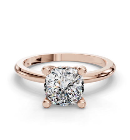CUSHION HIDDEN HALO RING