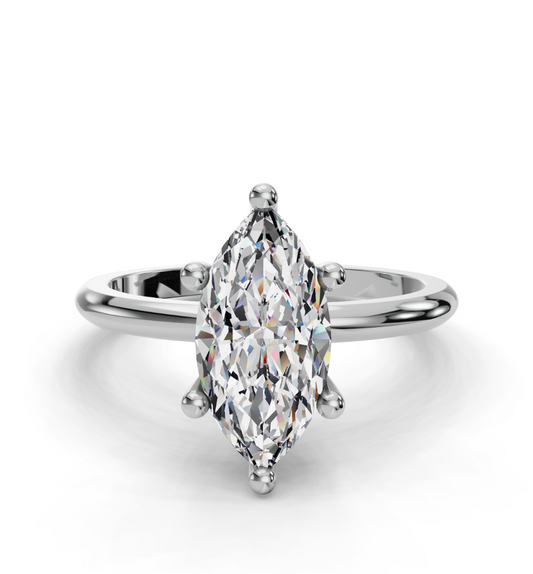 MARQUISE HIDDEN HALO RING