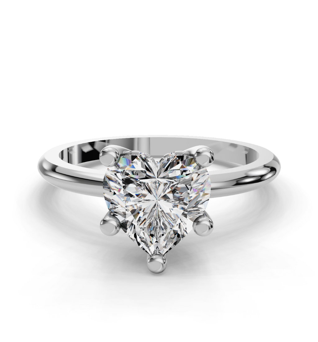 HEART HIDDEN HALO RING