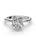 HEART HIDDEN HALO RING