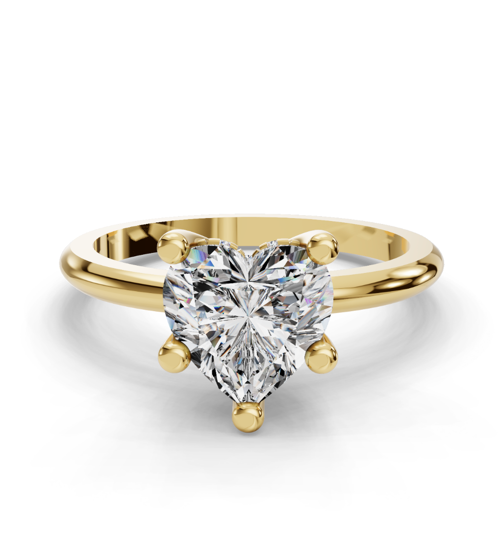 HEART HIDDEN HALO RING