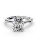 OVAL HIDDEN HALO RING