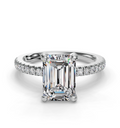 EMERALD PAVE WITH HIDDEN HALO RING
