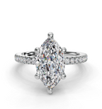MARQUISE PAVE WITH HIDDEN HALO RING