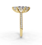 MARQUISE PAVE WITH HIDDEN HALO RING