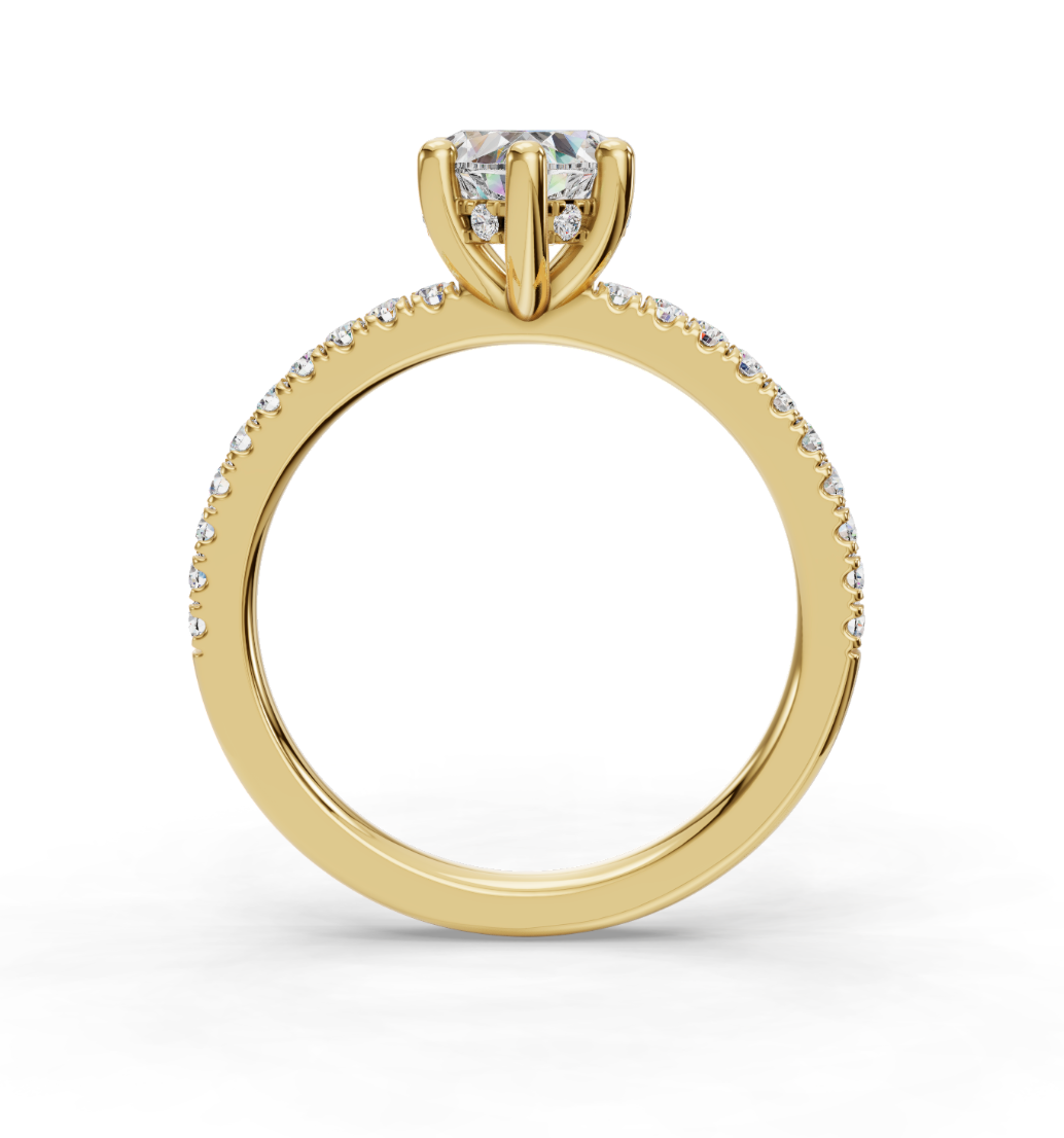 HEART PAVE WITH HIDDEN HALO RING