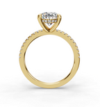 OVAL PAVE WITH HIDDEN HALO RING