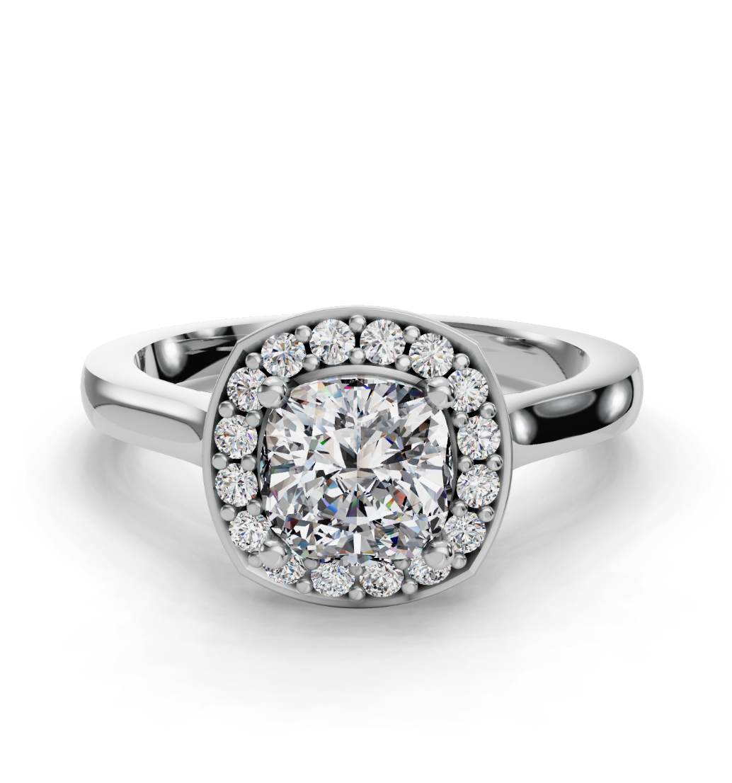 CUSHION HALO RING