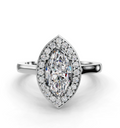 MARQUISE HALO RING