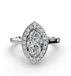 MARQUISE HALO RING