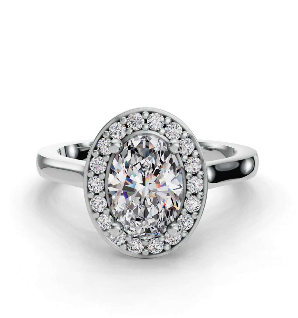 OVAL HALO RING