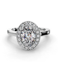 OVAL HALO RING