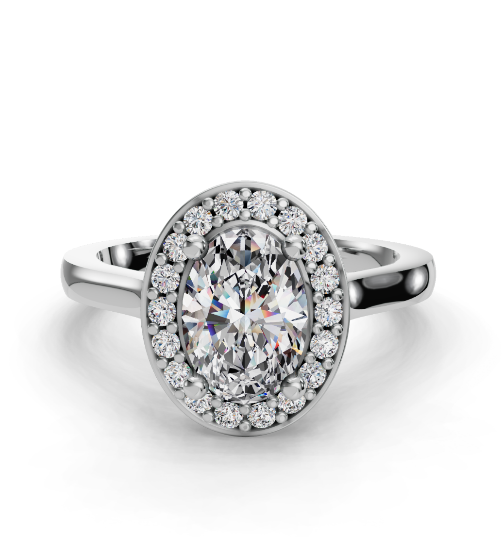 OVAL HALO RING